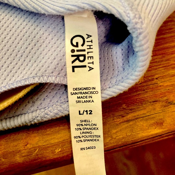 Athleta girls bundle bras Large L size 12 black periwinkle camo - Picture 3 of 3